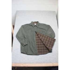 Carhartt Green Utility Vest with Plaid Lining